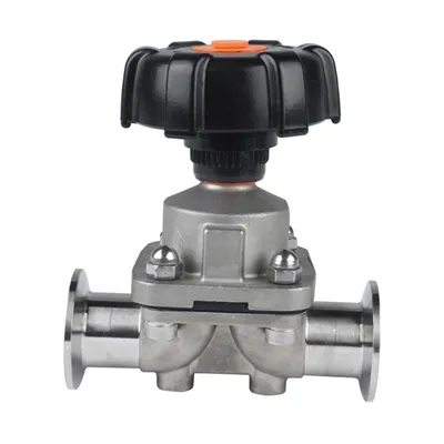 Operación manual de la válvula de diafragma